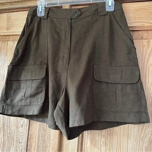 Linen shorts 6 pocket NWOT size 10